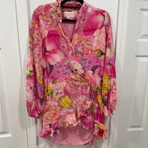 Rococo Sand Pink Floral Dress